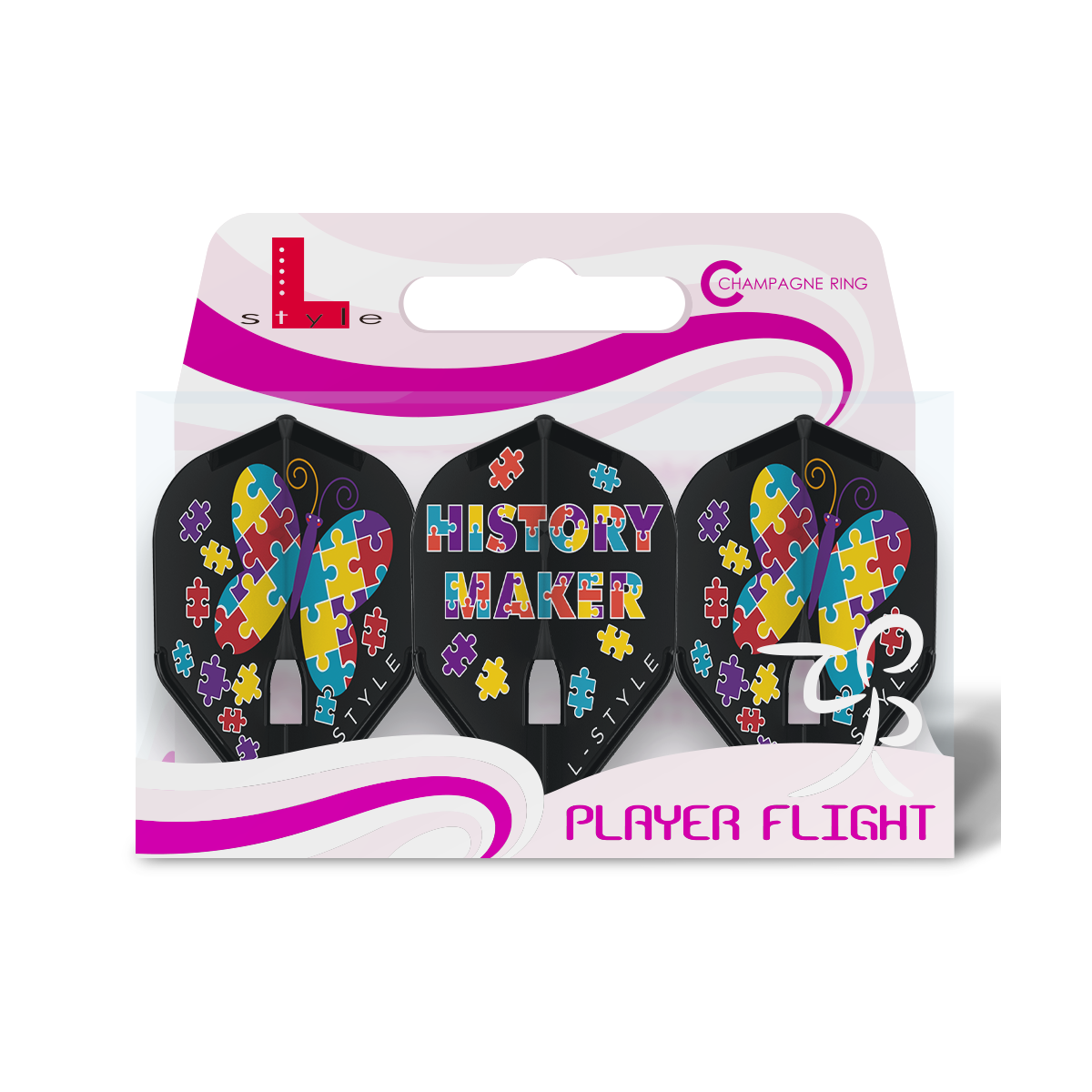 L -Style Signature Flights - Fallon Sherrock V2 - Std Black