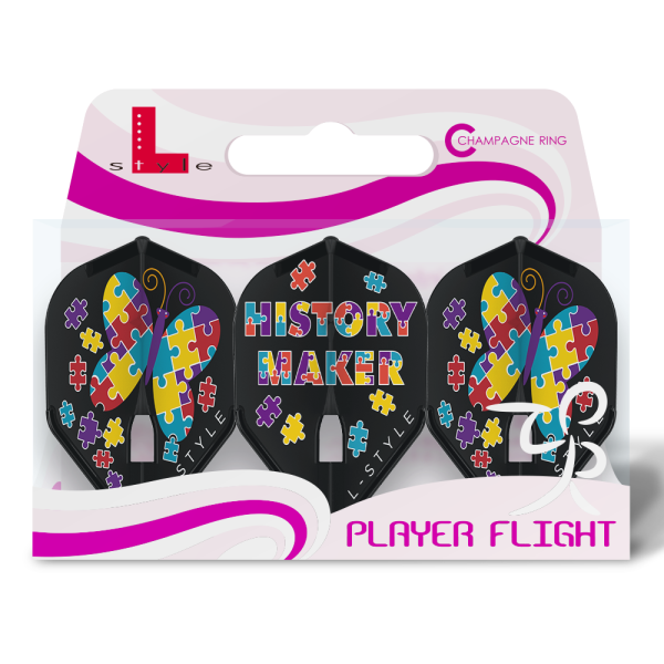 L -Style Signature Flights - Fallon Sherrock V2 - Std Black