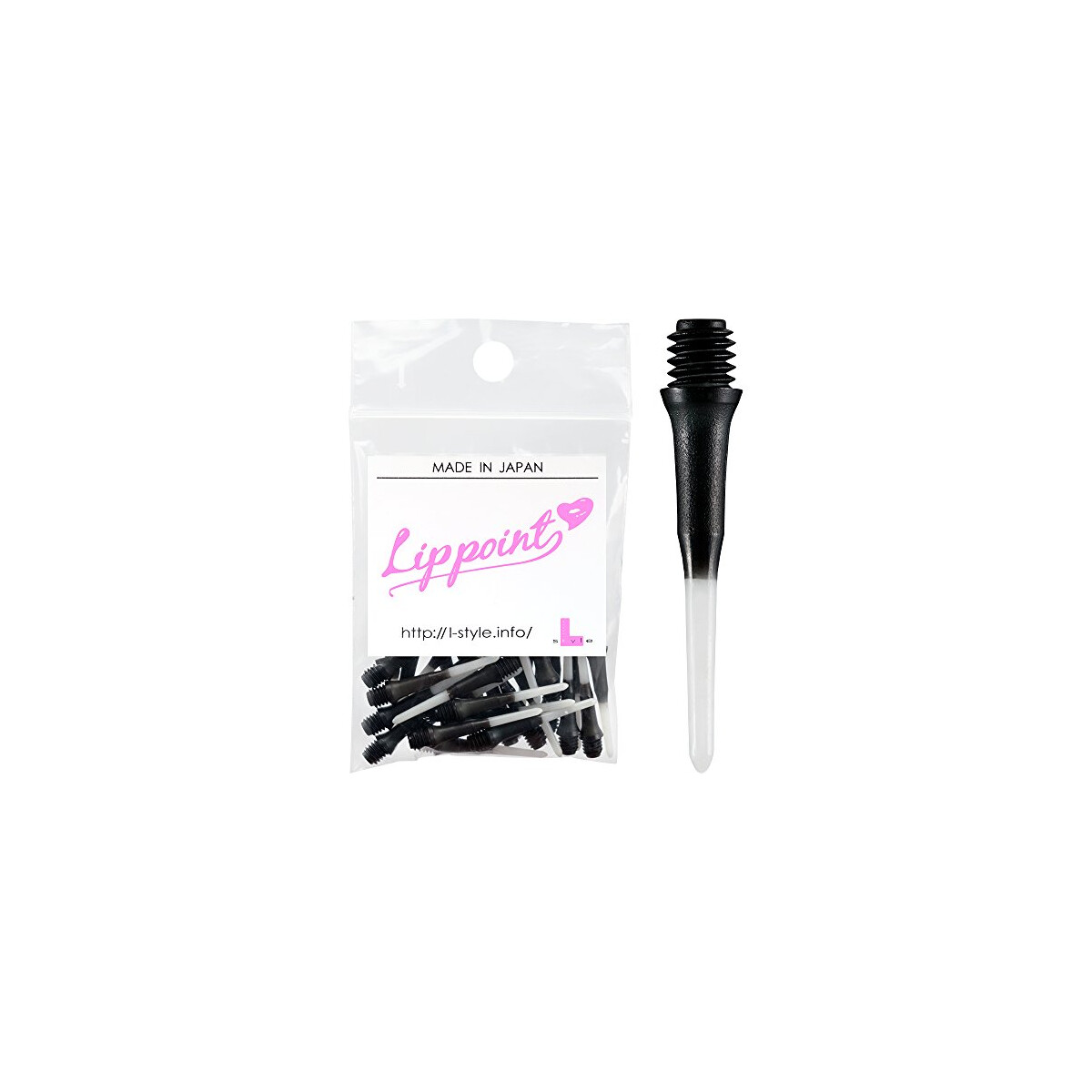 L- Style Lippoint - Two Tone - Black - 30pcs/Bag