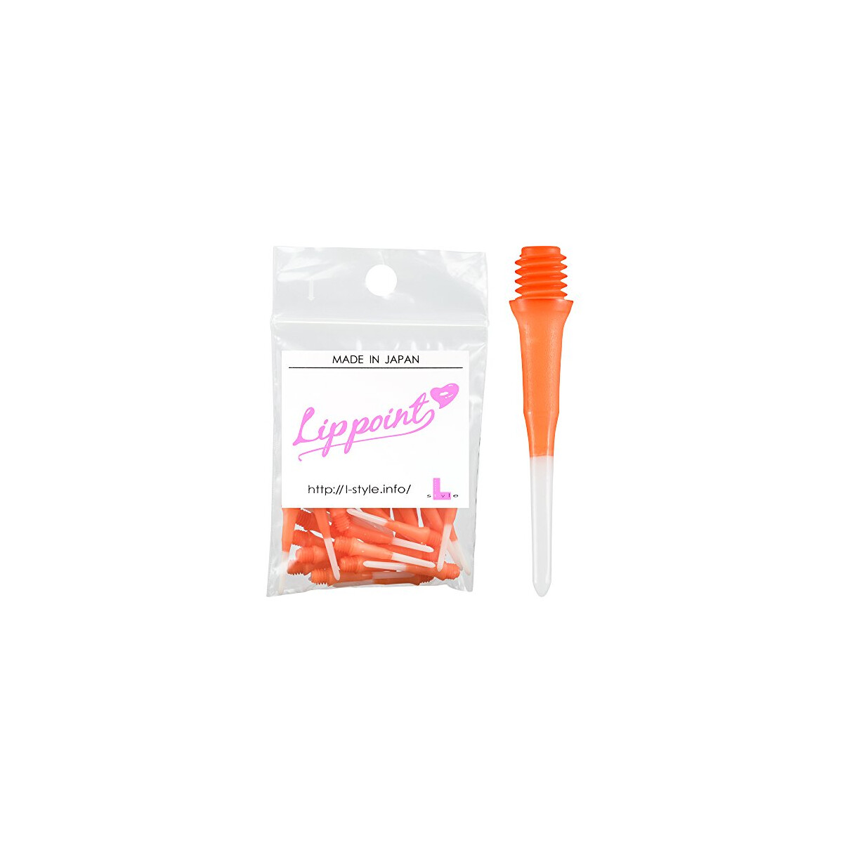L- Style Lippoint - Two Tone - Orange - 30pcs/Bag