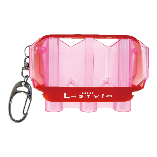 L -Style Krystal Flight Case Clear Red