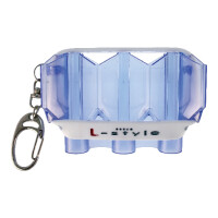 L -Style Krystal Flight Case Clear Blue