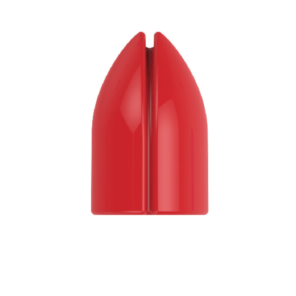 L -Style Shell Lock Rings Red - 6 pcs/ Set