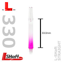 Lshaft lock two tone - Clear/Pink 330