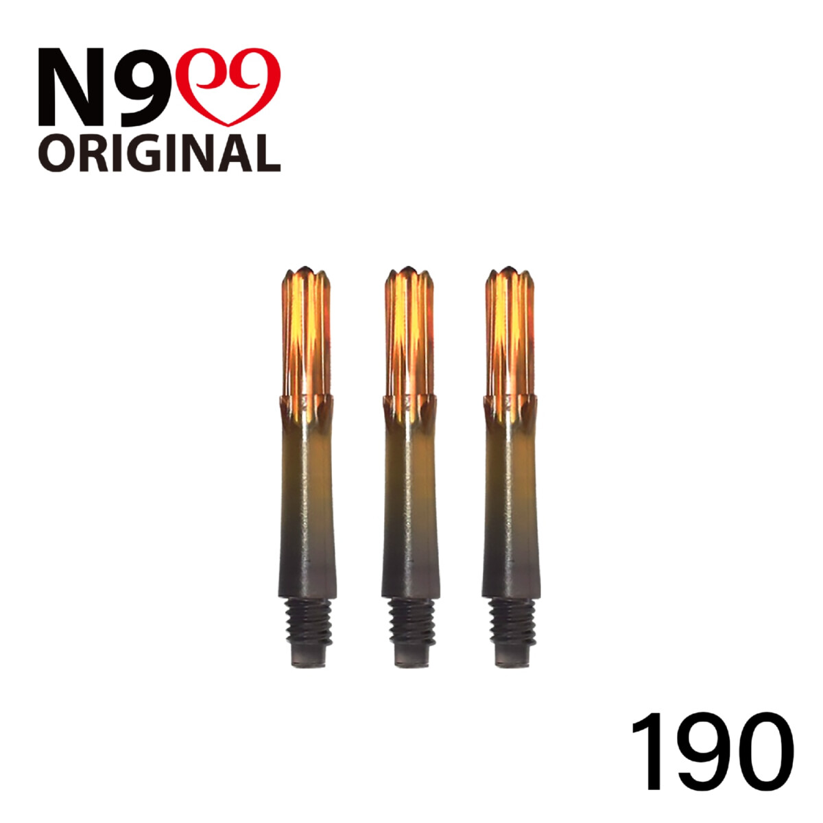 L-shaft Locked Straight N9 Gradient Black/Orange - 190