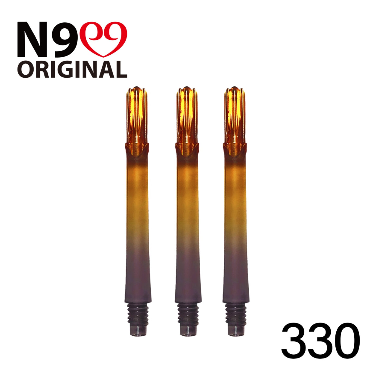 L-shaft Locked Straight N9 Gradient Black/Orange - 330