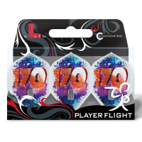 L -Style Signature Flights - Fallon Sherrock V4 L1PRO - Clear White