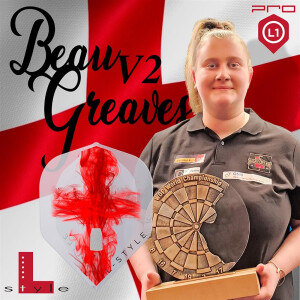 L -Style Signature Flights - Beau Greaves V2 L1PRO - Clear White