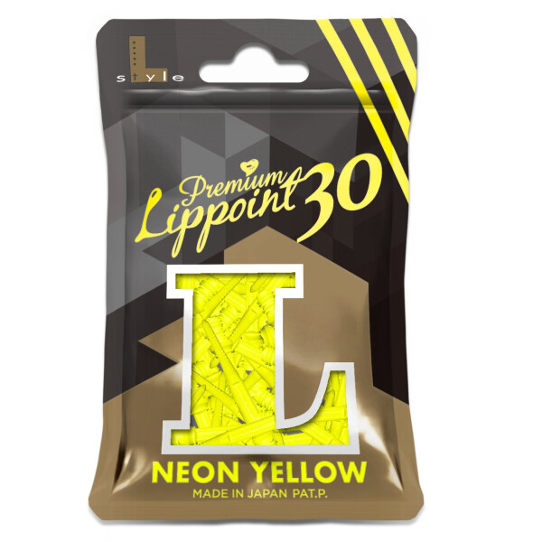 L- Style Long Premium Lippoint - Neon Yellow - 30pcs/Bag