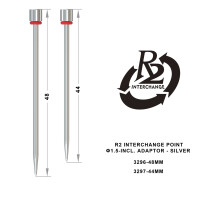 R2 Interchange Point (1.5 mm) - 44 mm - incl. Adaptor - Silver