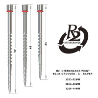 R2 Interchange Point (2.35mm) - 44mm - Grooved - A - Silver