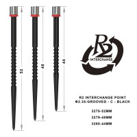 R2 Interchange Point (2.35mm) - 52mm - Grooved - C - Black