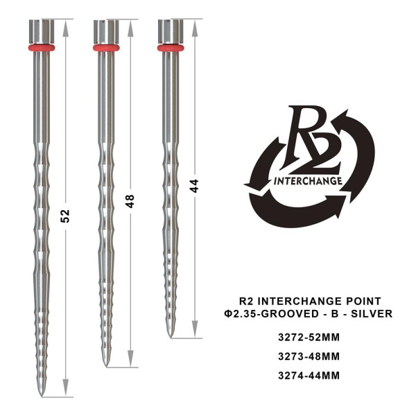 R2 Interchange Point (2.35mm) - Grooved - B - Silver