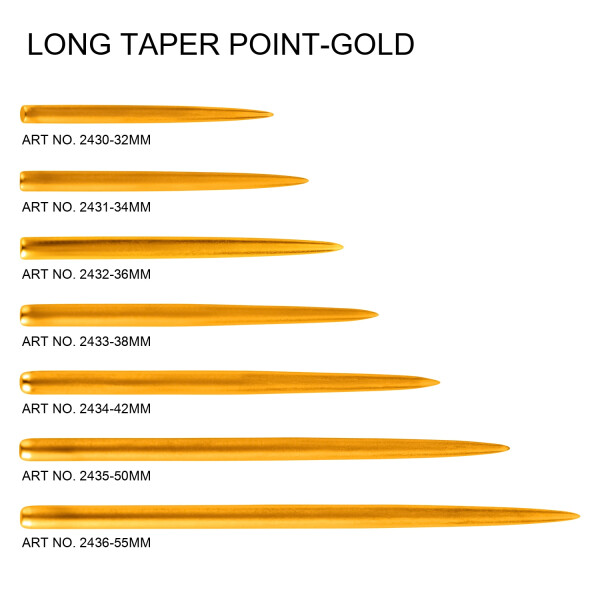 Long Taper Point - Gold