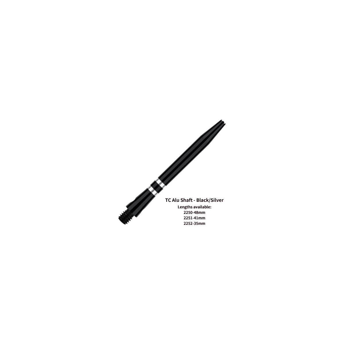 TC Alu Shaft - Black/Silver - 48mm