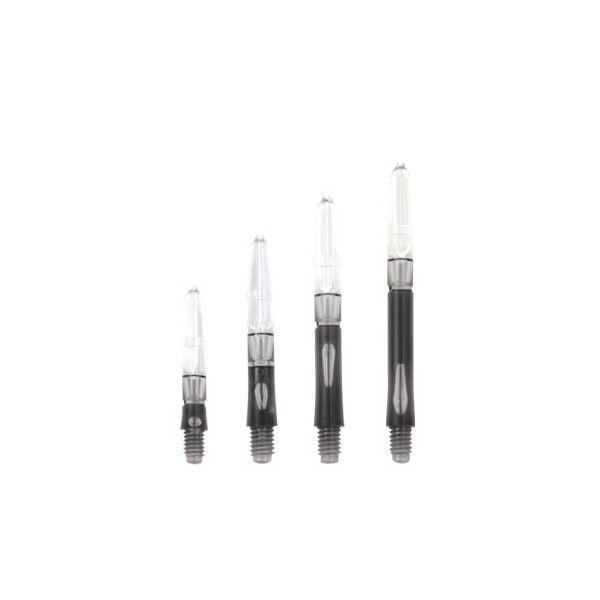 Laro Silent Shaft - 3 pcs/set, mit L-ring - Clear Black