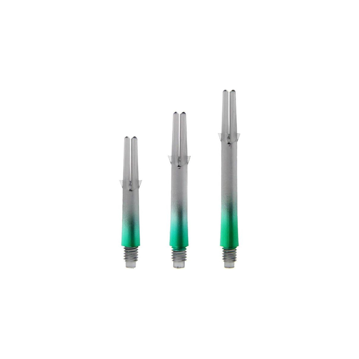 Lshaft lock two tone - Clear Black/Green