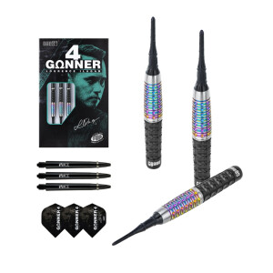 GUNNER 4 Softip 22g - Black&Rainbow