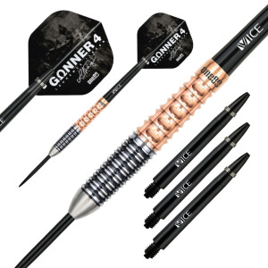 GUNNER 4 Steeltip 22g - Black&Rosegold