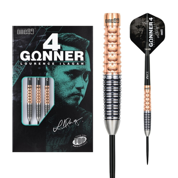 GUNNER 4 Steeltip 24g - Black&Rosegold