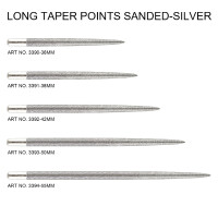 Long Taper Points(Sand Coated)-Silver 36mm