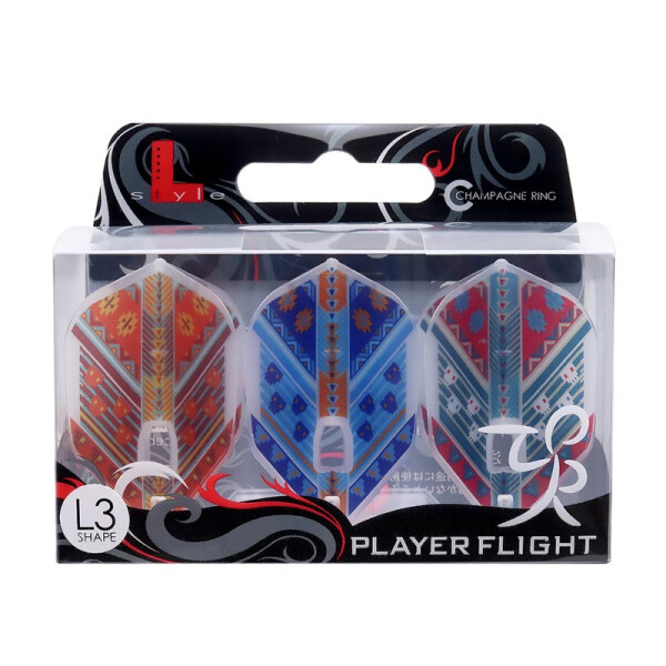 L -Style Signature Flights - Hatake Shape Clear White